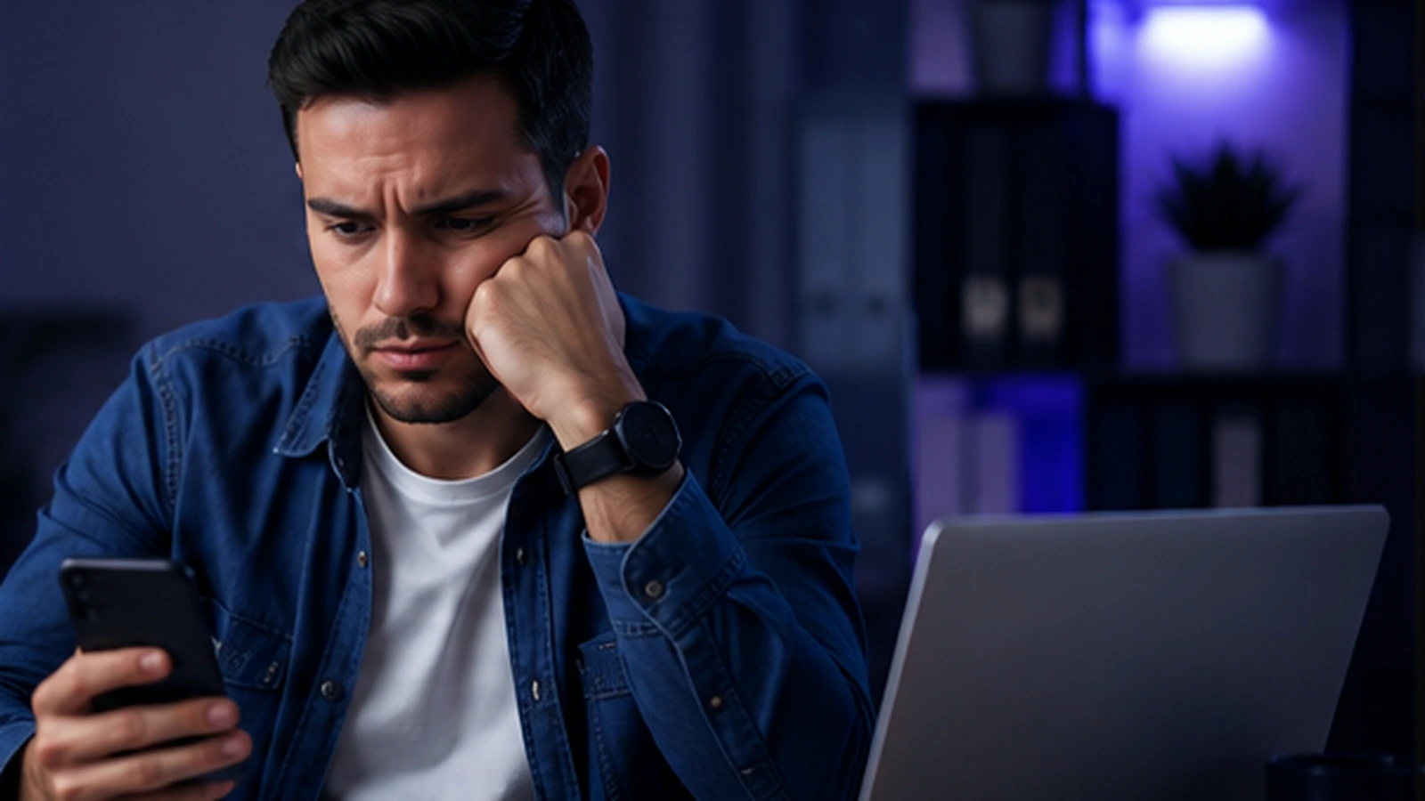 Profissional aguardando retorno do recrutador após uma entrevista de emprego