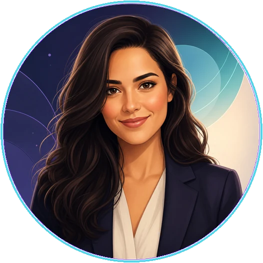 Lia, mentora virtual de carreira do IA das Vagas, avatar oficial otimizado para a página do Copilot de Carreira.