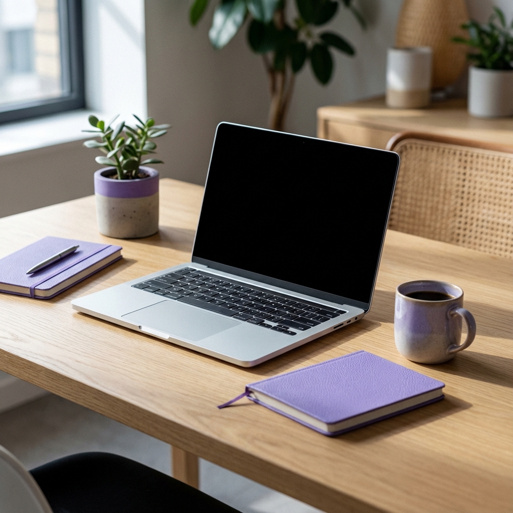 Espaço de trabalho moderno e clean